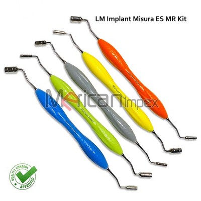 Dental Implant Misura MR Kit Insertion Positioning Instruments Silicone Handle