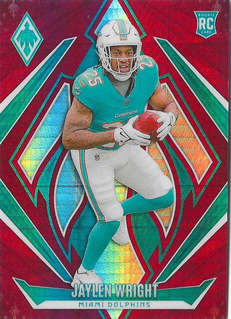 2024 Panini Phoenix - Rookies Jaylen Wright #199 Red Hyper /140 (RC)