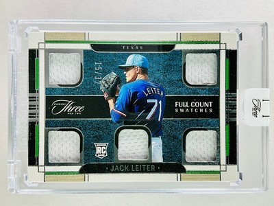 2024 Panini Three And Two Jack Leiter Full Count Rookie Jersey Patch FIRST #/32