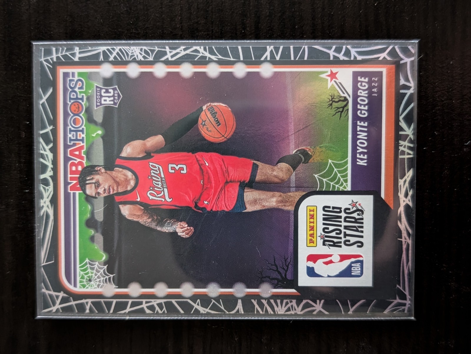 2023-24 Panini Haunted Hoops - Keyonte George #98 Holo Webs (RC)