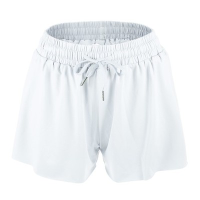1pc Women Sports Shorts Running Casual Yoga Shorts White S