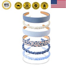 7 Pack Different Designs Non-Slip Headbands for Women - Fashion, Flower, Cute...