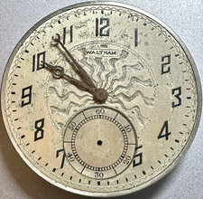1894 12S WALTHAM 225 M 1894 17J OF PS Pocket Watch Movement To Fix T47