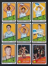 Kentucky Colonels 1972-73 Topps Complete Team Set (9) - Artis Gilmore Rookie