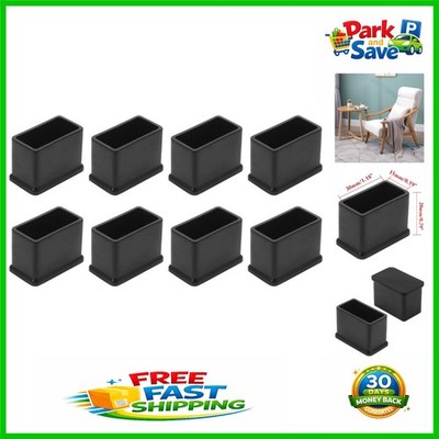Durable Vinyl Chair Leg Caps - 8 Pcs Anti-Scratch Floor Protectors, 15mm x 30mm