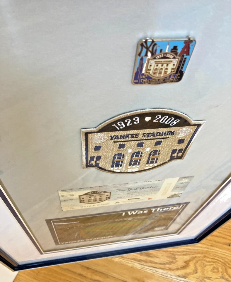 2008 MLB Yankee Stadium Aluminum Frame Patch/Pin/Ticket  A Year to Remember - Image 4 of 4