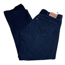 Vtg 90s Levis 501 Jeans Mens Tag 40x30 Black Denim Button Fly