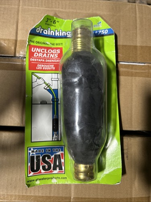 #ad Drain King 750 Drain Opener Cleaner 3 6 in Drain 50 80 psi Pressure $24.00