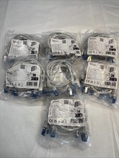 Lot Of 7 1attack Ethernet Patch Cable CAT6A, S/FTP, 0.5M, 2 Ft, 5 packs, Gray