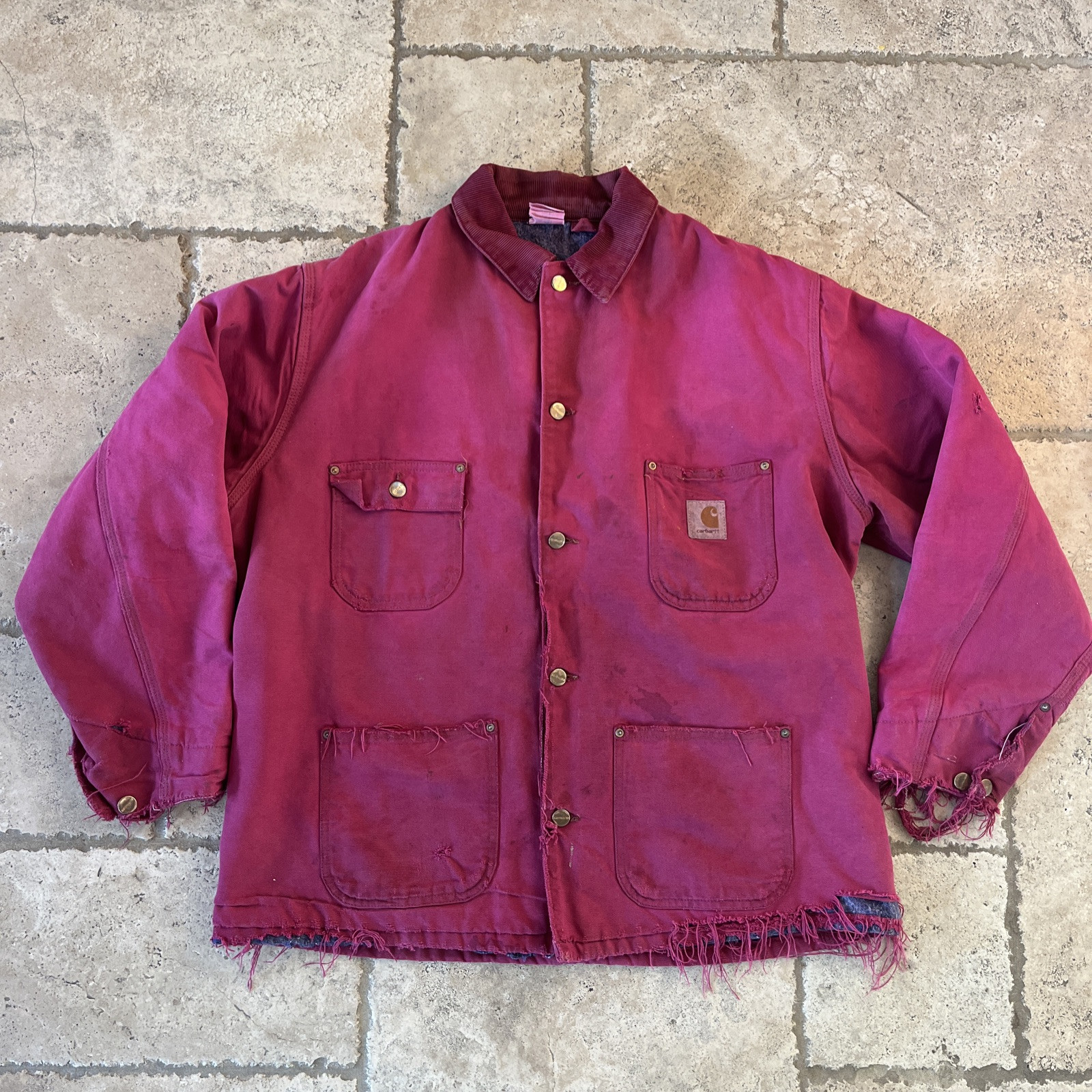 ピンク ビンテージコート(裏地付き) P-054 ヴィンテージコートピンク