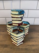Set of 4 Painted Glass Book 3D Mug Novelty Co...