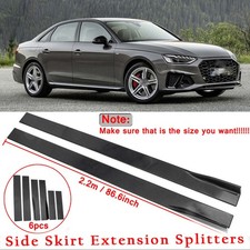 86,6"/2.2M Schweller Sideskirts Seitenschweller Schwarz für Audi A3 A4 A5 A6 A7