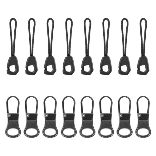 20pcs Zipper Pulls, Zipper Tab Replacement Detachable Zippers Head Tags Zippe...