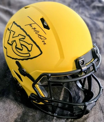 KANSAS CITY CHIEFS TRENT MCDUFFIE AUTOGRAPHED REPLICA FULL SIZE HELMET