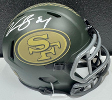 KENDRICK BOURNE SIGNED AUTO SAN FRANCISCO 49ERS SALUTE MINI HELMET BAS #4W193267