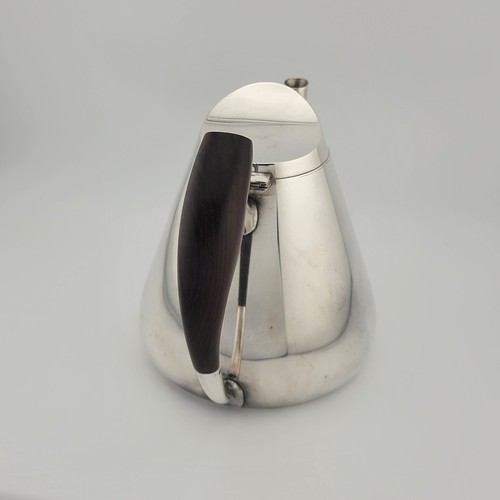 RARE Carl F. Christiansen Ebony Handle Coffee / Teapot Denmark Silverplate MCM - Picture 2 of 16