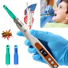 360° Swivel Dental Cordless Electric Hygiene Prophy Handpiece + 2 Prophy Angles