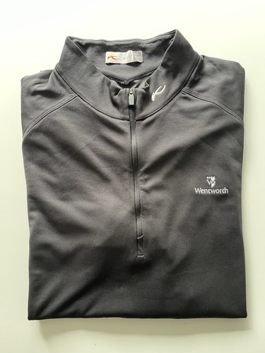 KJUS GOLF HERREN KEANO HALF-ZIP MIDLAYER GOWORTH GRÖSSE 2XL SCHWARZ HERVORRAGENDER ZUSTAND CON.