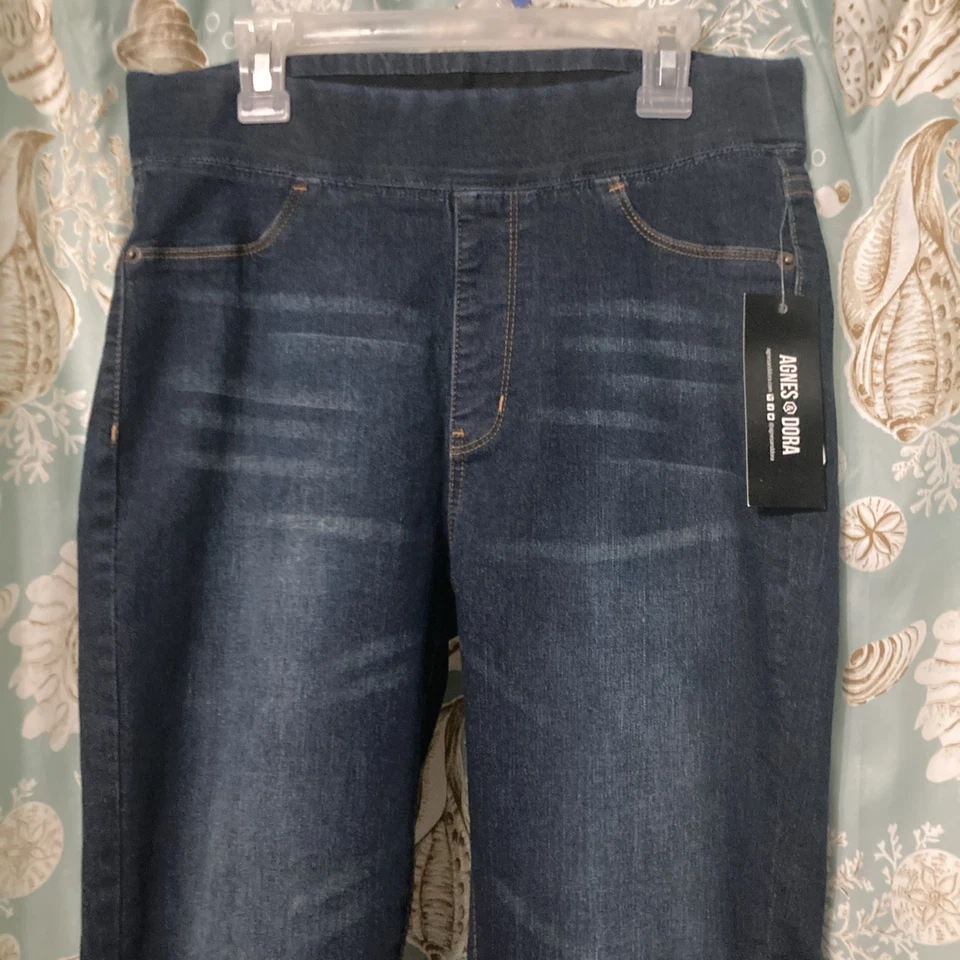 Леггинсы женские Agnes & Dora Jeggings средние без застежек темно-синие эластичные. Новый с Ярлыками - Изображение 2 из 4