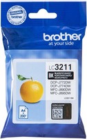 Brother Tintenpatrone LC-3211BK Schwarz