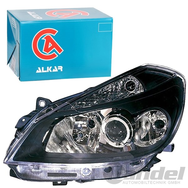Alkar H7/H7/H1 Scheinwerfer Schwarz Schwarz Rechts Passend FüR Renault Clio | 27-image