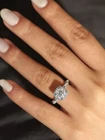 2 CT Round Cut White Lab Created Diamond Solitaire Engagement 14K Gold FN Ring