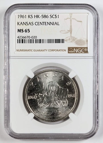 1961 Kansas Statehood So Called Dollar Kansas Centennial NGC MS65