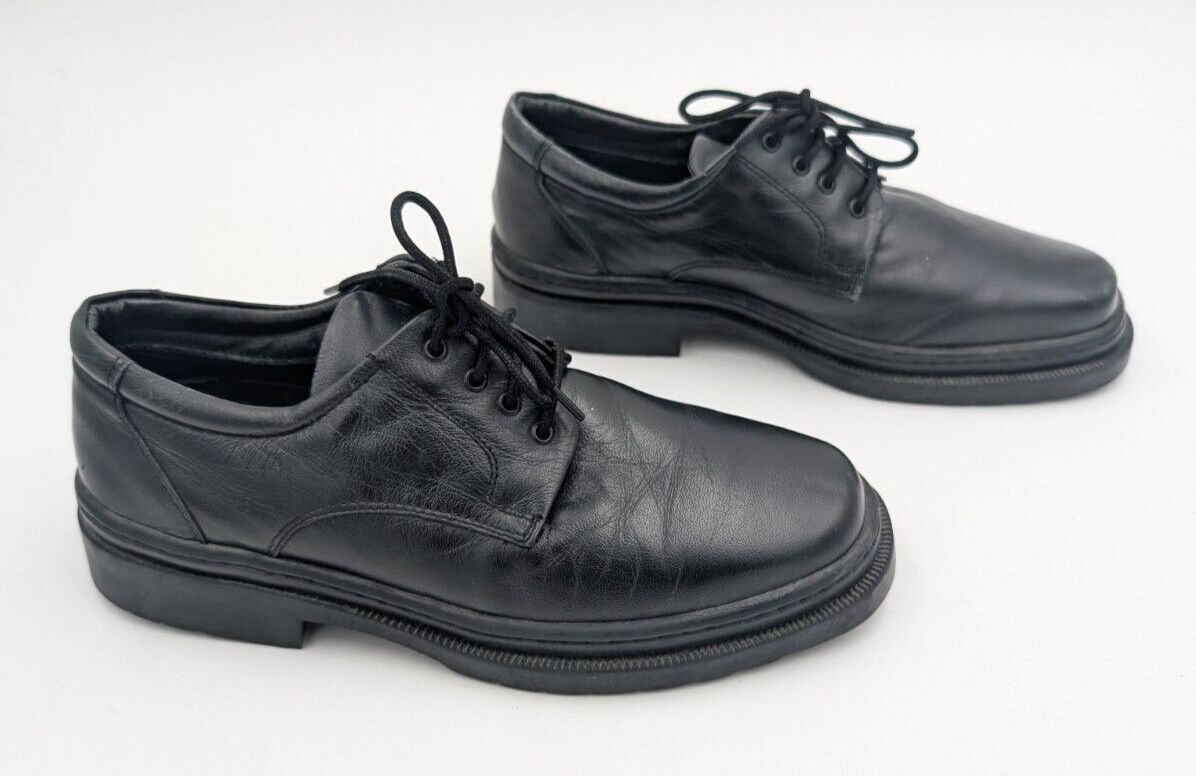 SAOLA Scarpe eleganti uomo Bass Oxford stringate in pelle nera taglia 9 5 M Martin