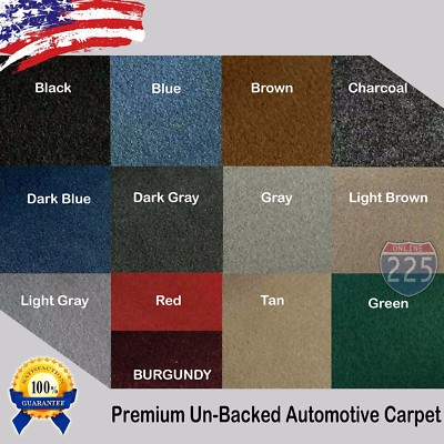 All Colors Upholstery Durable Un-Backed Automotive Carpet 40'' Wide - By Yard LOT