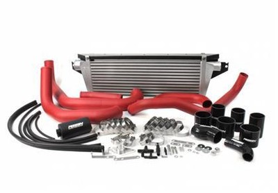 Perrin FMIC Red Boost Tubes w/ Black Silicone Fits 02-07 Subaru WRX/STi