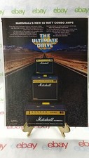 MARSHALL JCM 800 COMBO GUITAR AMPLIFIERS  1982 PRINT AD.   11 X 8.5  h2