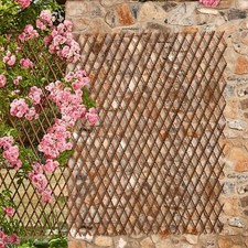 Image of Garden Gear Expanding Trellis Panel Screening Wooden Natural Willow Fencing