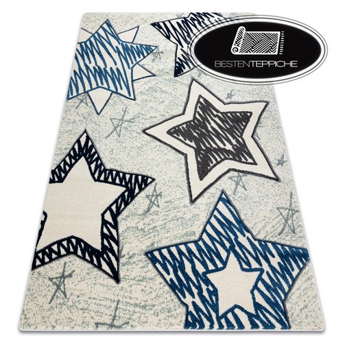 Modern Coloured Rugs 'Petite' Stars Blue for Children Best Quality | eBay