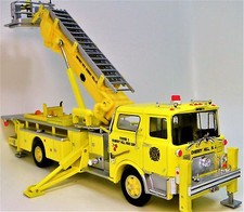 Ford Fire Engine Truck Tower Pickup Vintage Classic Antique Metal Body Model Car