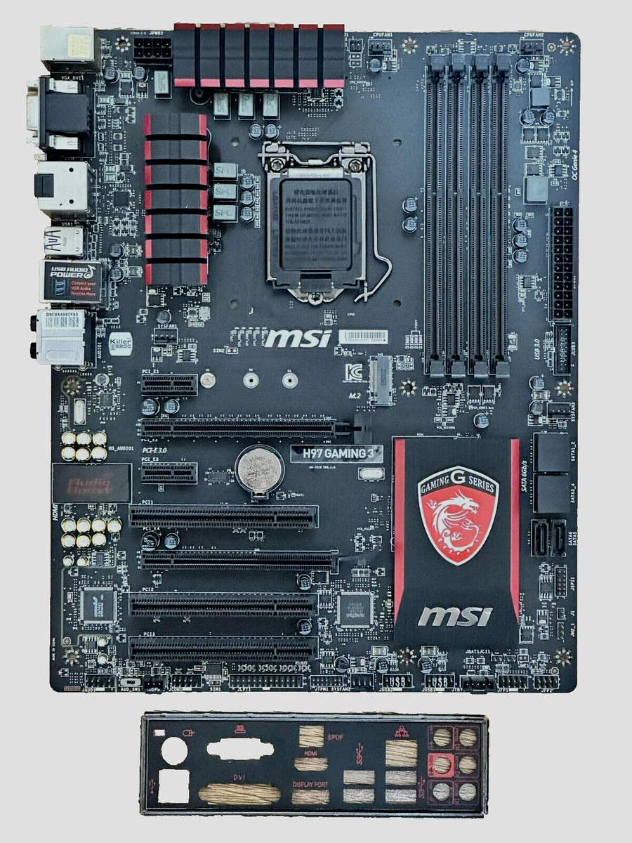 MSI H97 GAMING Motherboard LGA 1150 i3 i5 i7 4th Gen CPU Support