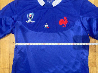 【タグ付き未使用】ルコックスポルティフ2019フランス代表 ラガーシャツ　XL France World Cup 2019 Le Coq Sportif Rugby Shirt Jersey size