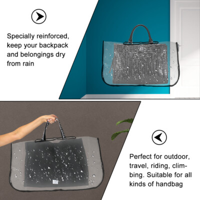 bag rain cover paytm Handbag Rain Cover Transparent Pvc Dustproof Rainproof Outdoor