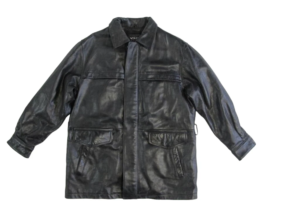 $389 Wilsons Thinsulate Ultra Insulated Leather Removeable Liner Mens L Jacket