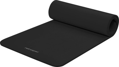 Retrospec Solana Yoga Mat 1/2 Thick W/Nylon Strap For Men And Women - Non Slip