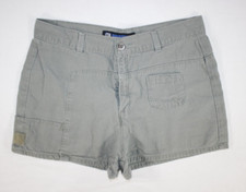 Vintage Levi's L2 Shorts Women's Juniors 11 Cargo Canvas Booty 90s Y2k Green
