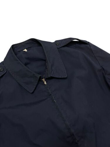 Giacca da lavoro vintage anni 60 Scoville cerniera blu navy ritagliata media - Foto 2 di 5