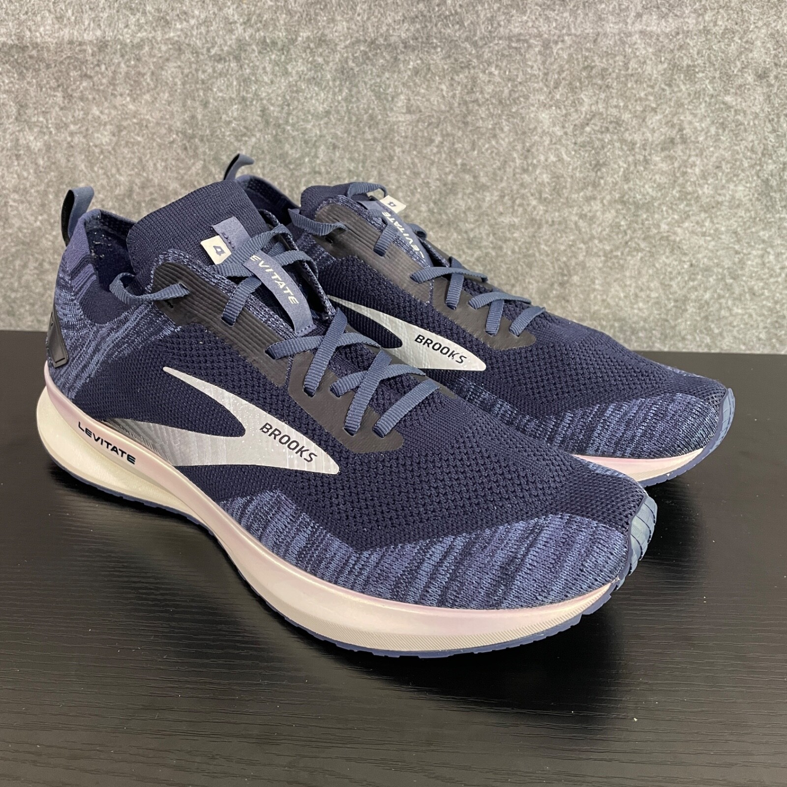 SAOLA Brooks Uomo Levitate 4 Sneakers Blu Maglia Running Atletica Outdoor Scarpe Taglia 12