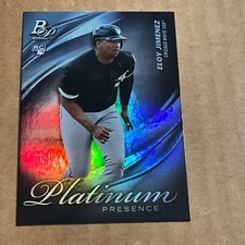 2019 Bowman Platinum  # PP-3 Platinum Presence Eloy Jimenez (RC) White Sox 