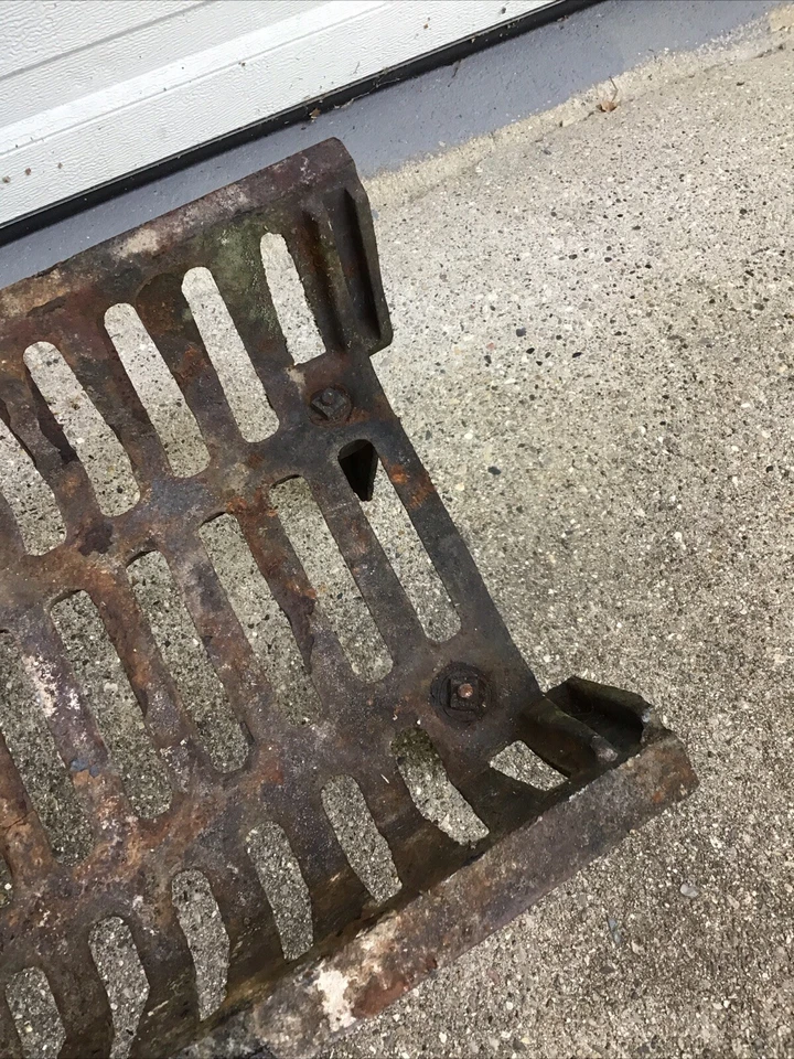 Rejilla de hierro fundido grande chimenea leña soporte 29"x 14" Foto 4 de 4