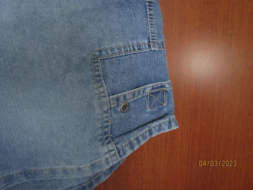 Pantalones Cortos Denim Avenue Blues Talla 20 Algodón Poliéster Cintura 40 Entrepierna 5.5 Lado17 Foto 4 de 4