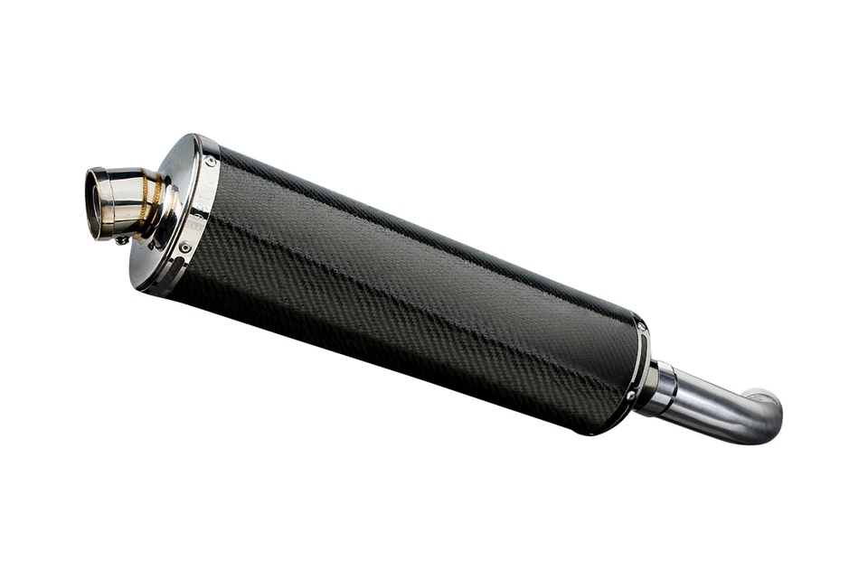 BMW F800 S/ST 2006-2014 Delkevic Slip On 18" Ovalado Carbono Escape Silenciador Kit Foto 4 de 4