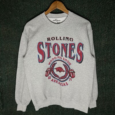 Rolling Razorbacks Grey Rolling Stones Arkansas Razorbacks Sweatshirt Women’s Small | eBay