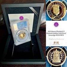 Extremely Rare Queen Elizabeth II “Platinum Jubilee” Proof Gold Full Sovereign