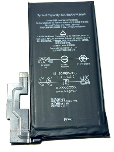 ORIGINAL Google Pixel 6 Pro, G63QN Li-ion Battery - Photo 2 sur 10
