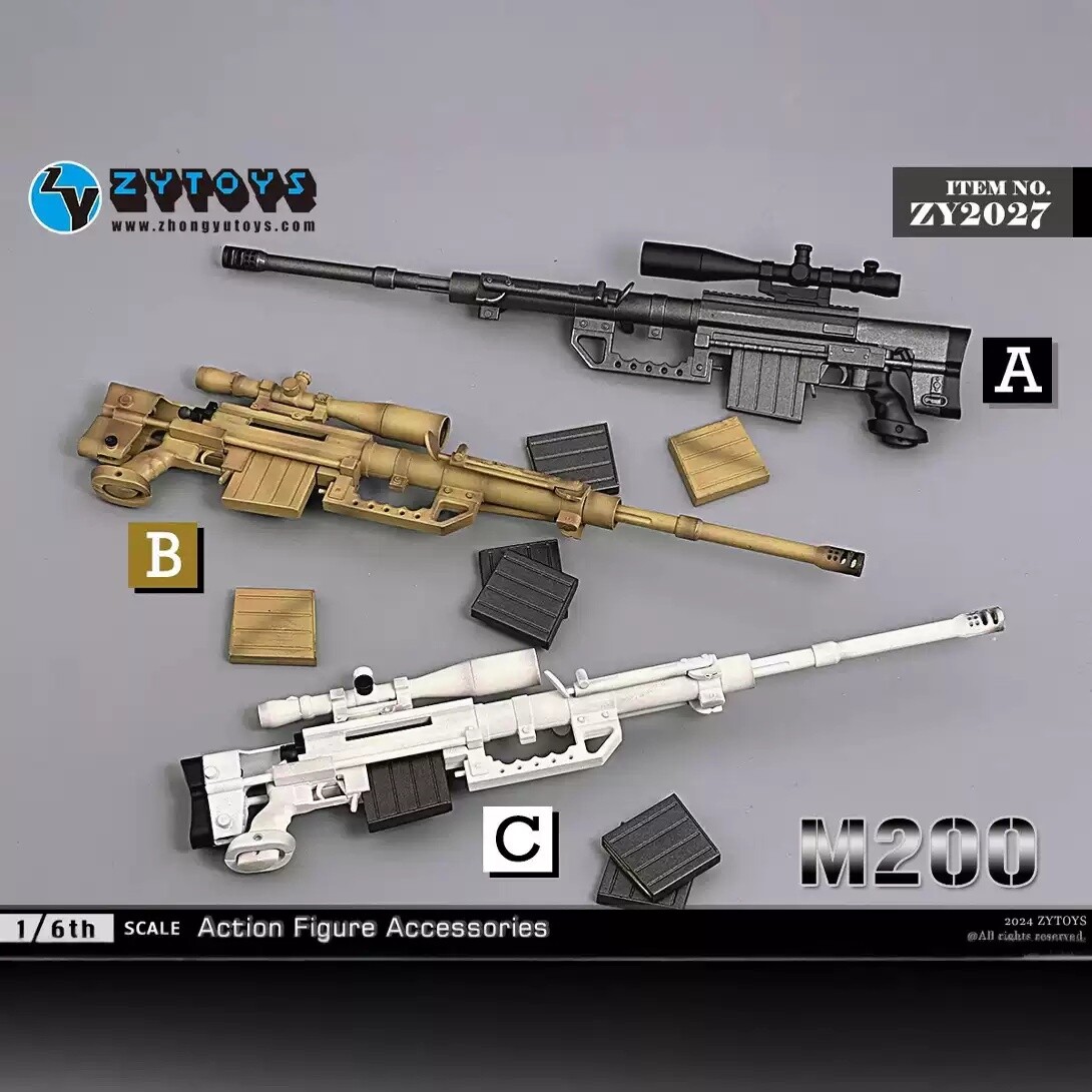トイガン m27 ZYTOYS 1/6 ZY2027 M200 Plastic Sniper Rifle Weapon Model